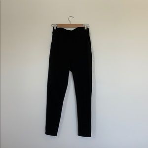Ultra high waisted black pants